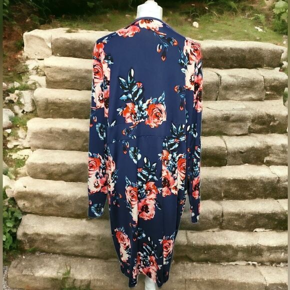 Floral Print Overlap Front Dress Size 4XL NWOT - Picture 5 of 8